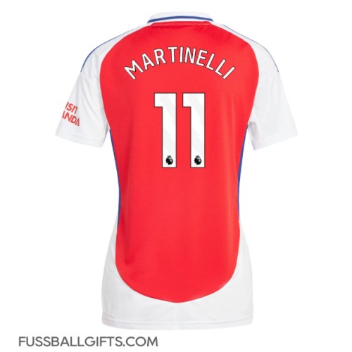 Arsenal Gabriel Martinelli #11 Fußballbekleidung Heimtrikot Damen 2024-25 Kurzarm